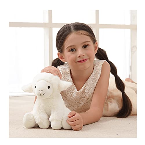 TYUHKA Muñeca de Peluche,Animales Blancos Rellenos,Cordero PÁGINAS Juguete de Peluche de algodón,Peluche Toys Facono Presente,Peluche de Peluche (tamaño : C)