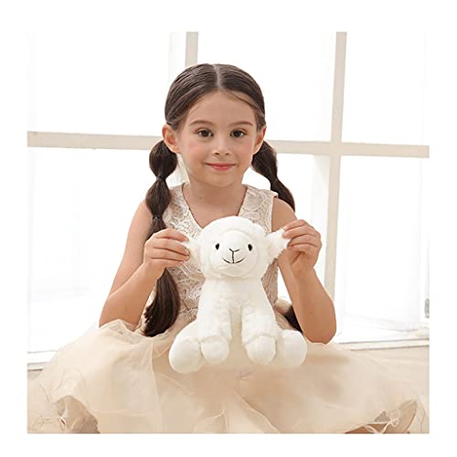 TYUHKA Muñeca de Peluche,Animales Blancos Rellenos,Cordero PÁGINAS Juguete de Peluche de algodón,Peluche Toys Facono Presente,Peluche de Peluche (tamaño : C)