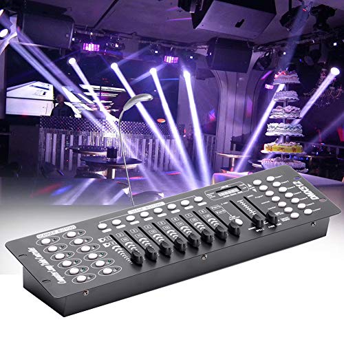 Uking 192 canales DMX512 controlador Consola 240 escenas de iluminación para etapa fiesta DJ discoteca Operator equipo