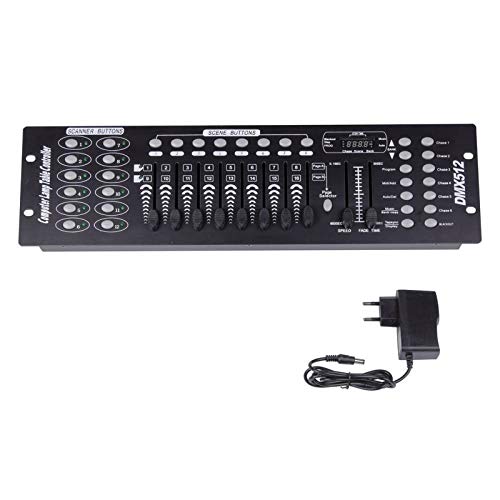 Uking 192 canales DMX512 controlador Consola 240 escenas de iluminación para etapa fiesta DJ discoteca Operator equipo