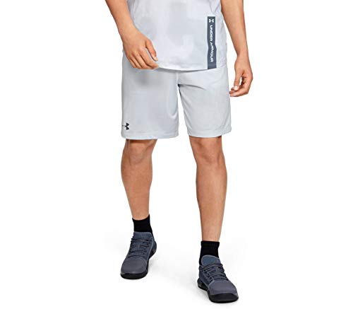 Under Armour Mk1 Wordmark Pantalones Cortos, Hombre, Gris, MD