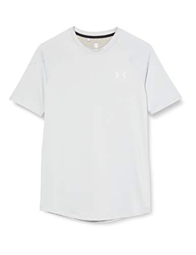 Under Armour Recover, Camiseta Deportiva Hombre, Negro (Halo Gray/Metallic Silver), L