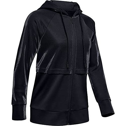 Under Armour Synthetic Fleece FZ Mirage Chaqueta, Mujer, Negro, LG