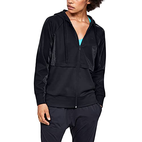 Under Armour Synthetic Fleece FZ Mirage Chaqueta, Mujer, Negro, LG