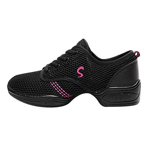 Unisex Zapatos De Malla Pareja Zapatos Baja Ayuda Calzado Deportivo Color De Empalme Transpirable Fondo Blando Malla Vamp Zapatos De Baile