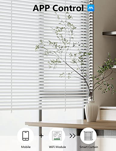 【Upgrade Porcentaje】Alexa Interruptor Persianas Wifi, Maxcio Interruptor Persianas Control por Porcentaje de APP y Voz, Persiana Alexa para Motor Persianas, 1 Pieza