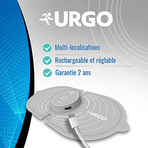 Urgo - Recambios de electroterapia recargables, gel adhesivo, dolor de espalda, pack de 3 recambios