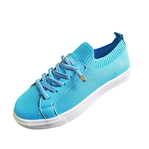 URIBAKY - Zapatillas de ocio al aire libre para mujer, transpirables, elegantes, transpirables y cómodas, para correr, para ir al aire libre, azul, 41 EU