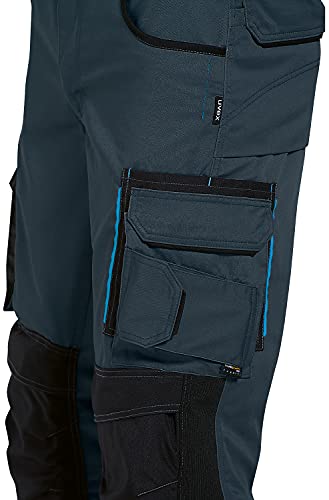 Uvex Tune-up 8909 Pantalon de Trabajo para Hombre - Pantalones Cargo para Trabajar de Algodón y de Cordura - Multibolsillos - Bolsillo de Las Rodilleras - Color Gris, Negro, Azul, Verde, Blanco