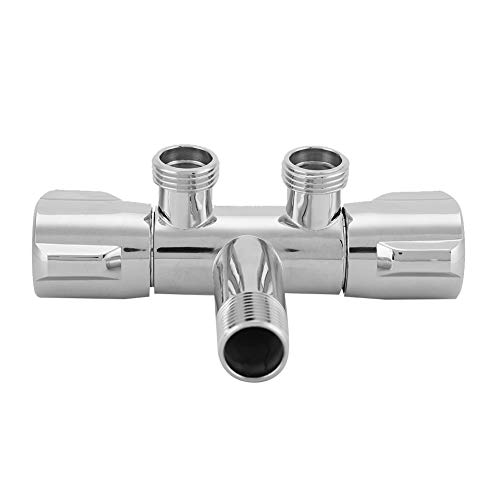 Válvula de ángulo Inodoro Bidet Grifo de ducha Elegante Mango giratorio G1 / 2 Válvula desviadora de ducha Adaptador de grifo de fregadero duradero Accesorios de baño