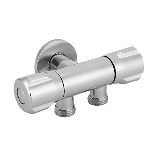 Válvula de ángulo Inodoro Bidet Grifo de ducha Elegante Mango giratorio G1 / 2 Válvula desviadora de ducha Adaptador de grifo de fregadero duradero Accesorios de baño