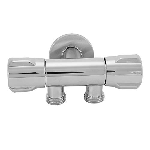 Válvula de ángulo Inodoro Bidet Grifo de ducha Elegante Mango giratorio G1 / 2 Válvula desviadora de ducha Adaptador de grifo de fregadero duradero Accesorios de baño