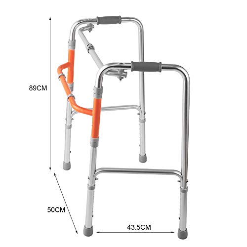 VDAOBM Bastón para Caminar Bastón de Andador para Ancianos Dispositivo de Andar Auxiliar Plegable Andador de Cuatro Patas Bastón Antideslizante con ayudas Hospitalarias Decoration