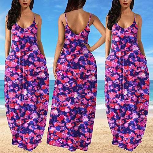 Vestido Mujer Verano Vestido Mujer Sexy Vestido Casual para Mujer Vestido Playa Mujer Cabestrillo Estampado