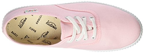 Victoria Inglesa Lona - Zapatillas, color Rosa, talla 35