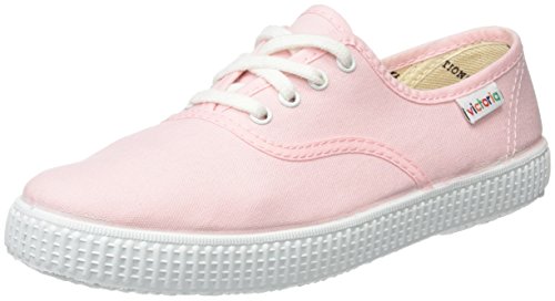 Victoria Inglesa Lona - Zapatillas, color Rosa, talla 35