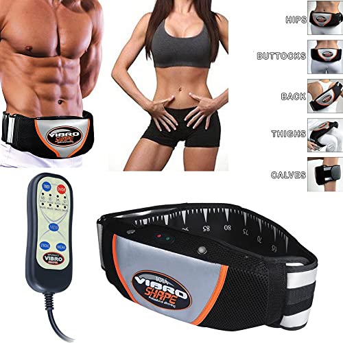 Vinteky®Cinturon Adelgazante, Abdominales, Musculacicón Cinturón Electro estimulador para Zona Abdominal, 5 Modelos de Entrenamiento Intensidad Ajustable