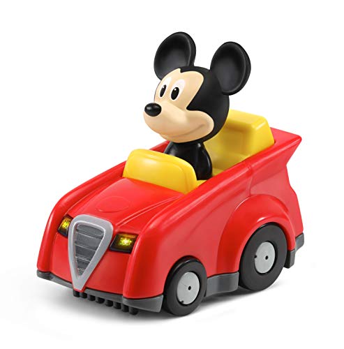 VTech - TutTutBólidos Disney, Coche de Carreras de Mickey, vehículo Interactivo con música, Voz y Efectos Luminosos, Sus Ruedas giratorias con Sensor activan Frases, melodías y Canciones (80-521522)