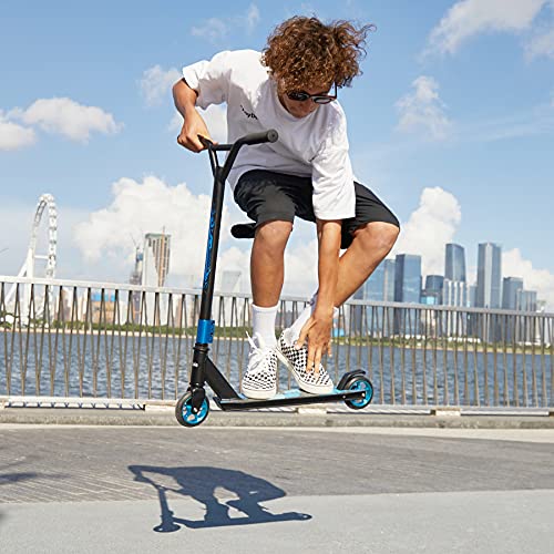 WeSkate Scooter Freestyle Niños y Adultos Patinete Freestyle Giratorio de 360 Grados con Plataforma Antideslizante 85cm 7 Años o más