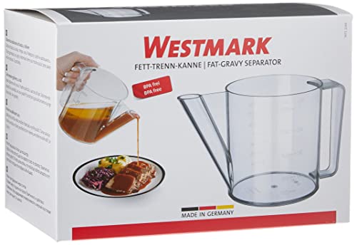 Westmark Jarra separadora de grasa, volumen de llenado 1 litro, plástico, transparente, 30712260