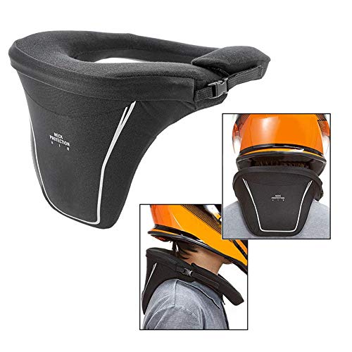 Williamly Bracedero De Cuello De Motocicleta para Adultos con Tira Reflectante, Protector De Cuello De Moto, Descansos De Cuello, Soporte De Cuello Suave Alivia Dolor & Presión En Columna Vertebral