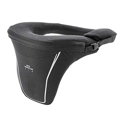 Williamly Bracedero De Cuello De Motocicleta para Adultos con Tira Reflectante, Protector De Cuello De Moto, Descansos De Cuello, Soporte De Cuello Suave Alivia Dolor & Presión En Columna Vertebral