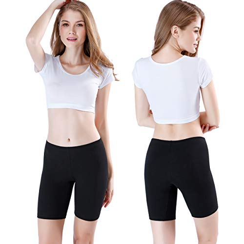 wirarpa Bragas Mujer Leggings Cortos Boxer Algodon Shorts Pantalones Deportivas para Running, Yoga y Ejercicio Pack de 3 Tamaño 40 42 44