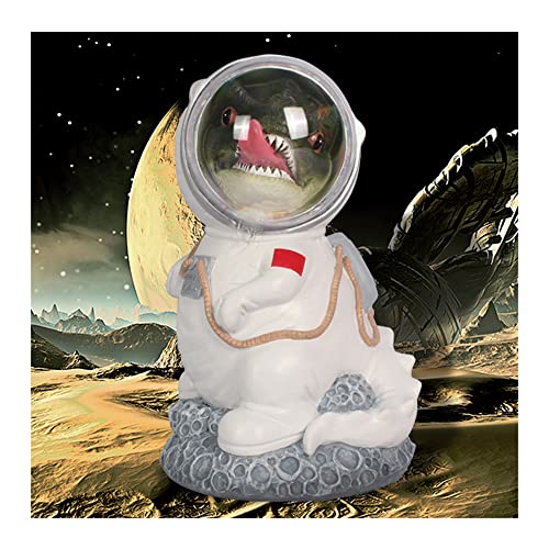 WQSMSZ Hucha Creativa de Dinosaurio de Resina, Hucha de Astronauta, Hucha, Hucha con Cambio de Entrada y Salida, 6,3x10,6 Pulgadas