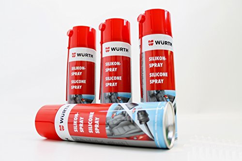 Würth - Espray de silicona (4 unidades, 500 ml)