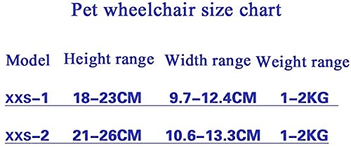 WXFCAS PET SILLACHAIR PERRO SILLA SILLA SILLA SILLA SILLAZA DE SILLAZA for PIERNAS DE PIERNAS DOG MOBILIDAD ARNIMIENTO Silla de ruedas con discapacidad for discapacitados Pierna trasera Pierna auxilia