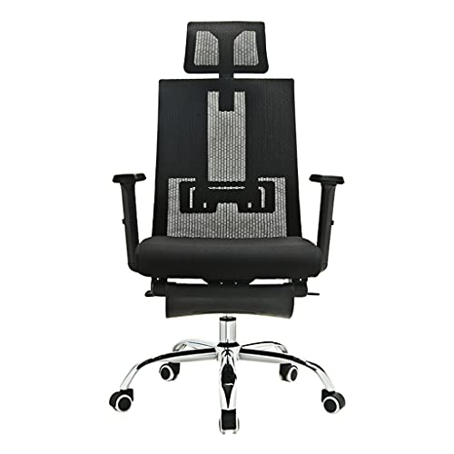 WXIANG Confort sedentario Silla De Escritorio Silla De Oficina Ergonómica con Reposabrazos Ajustable Malla Transpirable Atrás para La Sala De Estudio Dormitorio Home Office Almohadilla Transpirable