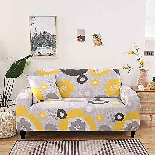 WXQY Chaise Longue, Sala de Estar, impresión, Funda de sofá, Elastano elástico, Todo Incluido, Estilo Moderno, Funda de sofá, Funda de sofá A3, 1 Plaza