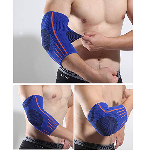 WY-Elbow Coderas para tendinitis, Vendaje neuromuscular - para el esguince, el Alivio del Dolor en Las articulaciones, la tendinitis, el Tratamiento del Codo del tenista de Golf,S