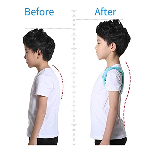 XCBHJXD Niños Ajustables Postura Corrector Trasera Cinturón de Soporte para niños Corsé ortopédico para niños Espalda Espalda Lumbar Tirantes de Hombros (Color : Pink, Size : M)