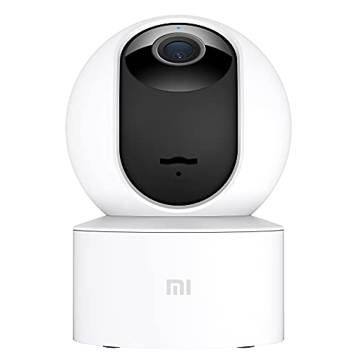 Xiaomi Cámara Mi 360° (1080p), cámara de vigilancia, Vista a 360°, resolución 1080p, detección Humana AI, Control de Voz, Soporte tecnología WDR, Blanco, versión Italiana