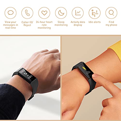 Xiaomi Mi Band 4C Smart Activity Tracker Reloj inteligente pantalla a color de 1.08 "de Actividad con Monitores de Actividad 5 ATM Resistente al Agua Negro