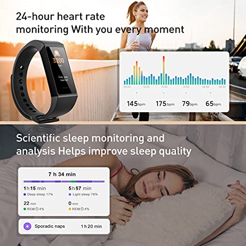 Xiaomi Mi Band 4C Smart Activity Tracker Reloj inteligente pantalla a color de 1.08 "de Actividad con Monitores de Actividad 5 ATM Resistente al Agua Negro