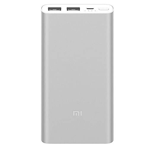 Xiaomi Mi Power Bank 2S, Batería Portátil 10000Mah, Aleación De Aluminio, Micro Usb, Usbx2 Color Plata