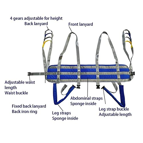 XYEJL Arnés Elevación Paciente Cuerpo Completo, Paciente Levantar Aseo Honda Silla,cinturón para Caminar Asistido por El Paciente, para Enfermería, Anciano, Discapacitado,M