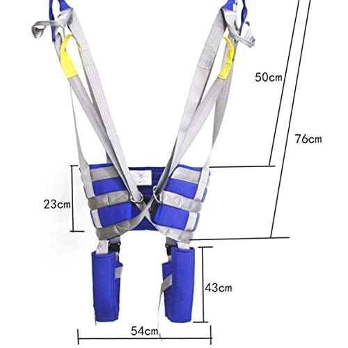 XYEJL Arnés Elevación Paciente Cuerpo Completo, Paciente Levantar Aseo Honda Silla,cinturón para Caminar Asistido por El Paciente, para Enfermería, Anciano, Discapacitado,M