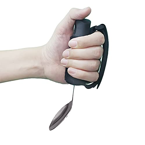 YAFEE Ancianos Discapacidad Antivibración Ayuda para Comer Vajilla Cuchillo De Fácil Agarre Cuchara Tenedor Utensilios Ayuda para Comer Adaptable Juego De Cubiertos para Artritis De Parkinson,Spoon