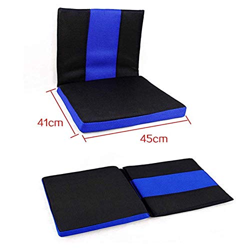 YAOBAO Cojín para Silla de Ruedas Cojín antiescaras, Asiento Trasero y Asiento Almohadilla para el Alivio del Dolor de Espalda Ciática y Dolor en el Hueso de la Cola Soporte Corporal (Azul)