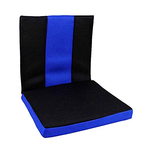 YAOBAO Cojín para Silla de Ruedas Cojín antiescaras, Asiento Trasero y Asiento Almohadilla para el Alivio del Dolor de Espalda Ciática y Dolor en el Hueso de la Cola Soporte Corporal (Azul)