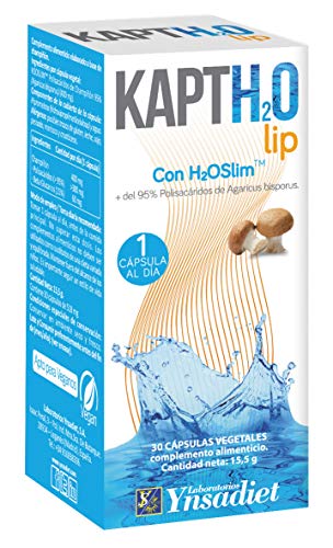 YNSADIET KAPTH2O LIP : contribuye a adelgazar, captagrasas, control de peso, dieta, eficaz adelgazante, disminuye las calorías de la dieta, base de Champiñón