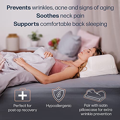 YourFacePillow – Almohada Viscoelástica de Belleza, Almohada Antiarrugas, Antiedad, Tratamiento del Acné, Prevención de Las Arrugas – Almohada para Dormir de Lado y Bocarriba (Estándar)