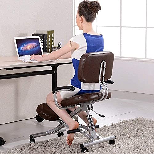 YQTXDS Silla, sillón Mesa de Escritorio Silla de Rodillas Silla de Estudiante Ergonomía Silla de computadora Oficina en casa Flexión Chai (Silla)