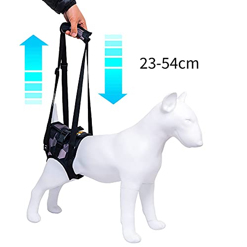 YUDIZWS Arnés para Levantar Perros Ayuda para Caminar, Patas Traseras Y Delanteras Arnés De Soporte para La Cadera para Entrenamiento De Recuperación Amputación con Heridas Viejas,Púrpura,40~52cm