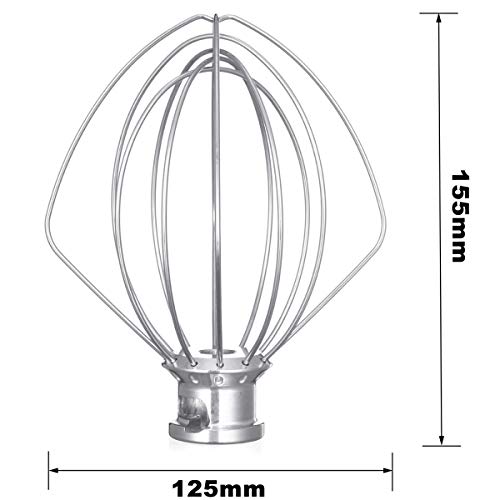 YULIN Varillas de acero inoxidable K45WW para batir KitchenAid Kitchen Aid