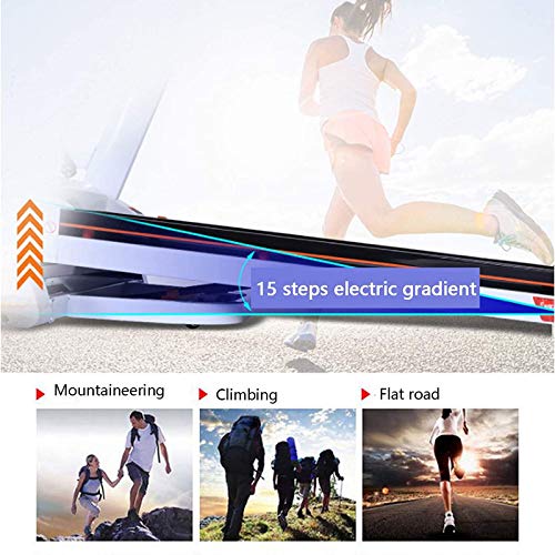 ZAIHW Eléctrica plegable de la ejecución de máquinas, cintas de correr for el hogar, multi-función de cintas de correr, Inicio de 10.1 pulgadas de alta definición elegante de la pantalla en color sile