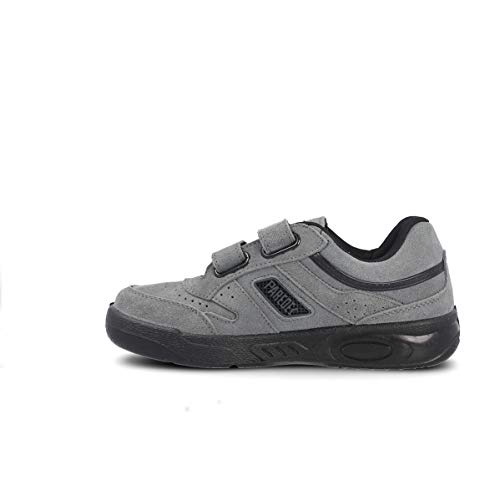 Zapatilla Soft Gris Paredes ECOLóGICO Serraje Velcro - Velcro - Talla 42